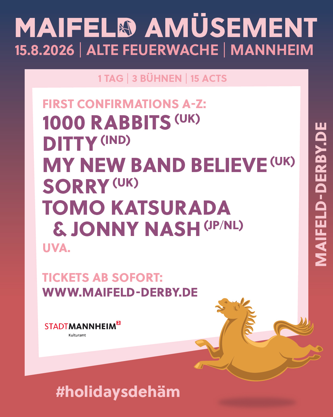 Maifeld Amüsement – Alte Feuerwache, 15.08.2026